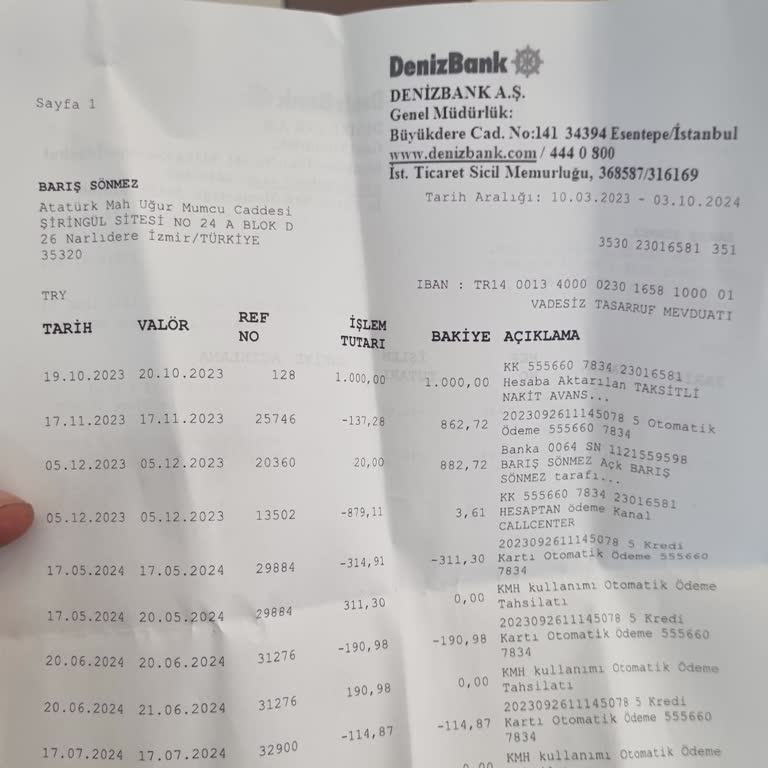 Denizbank'ta Hesap ve Kart Sorunları