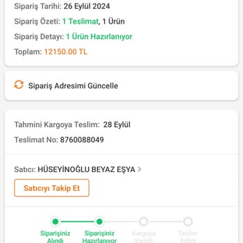 Sipariş Teslimatında Yaşanan Belirsizlik ve Yetersiz Müşteri Hizmeti