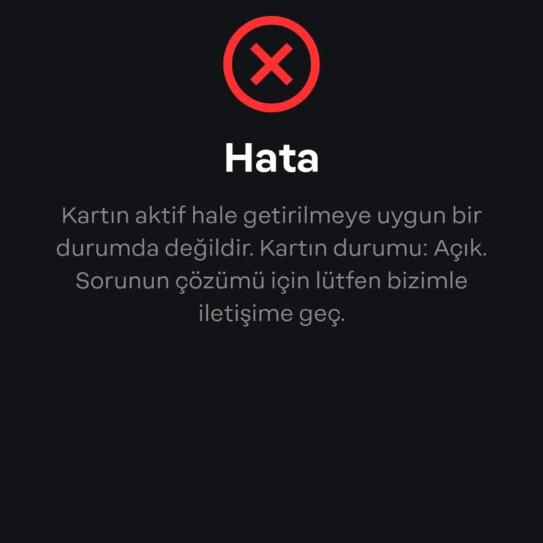 Papara Kart Aktifleştirme Sorunu