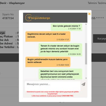 Kargo Şirketi Mağduriyeti: Mama Sandalyesi Teslim Edilemiyor