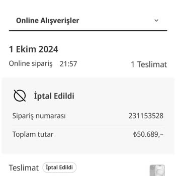 İptal Edilen Sipariş ve Fiyat Farkı Mağduriyeti
