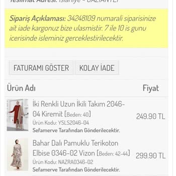 İade Ücreti Sorunu ve Uzun Bekleme Süresi