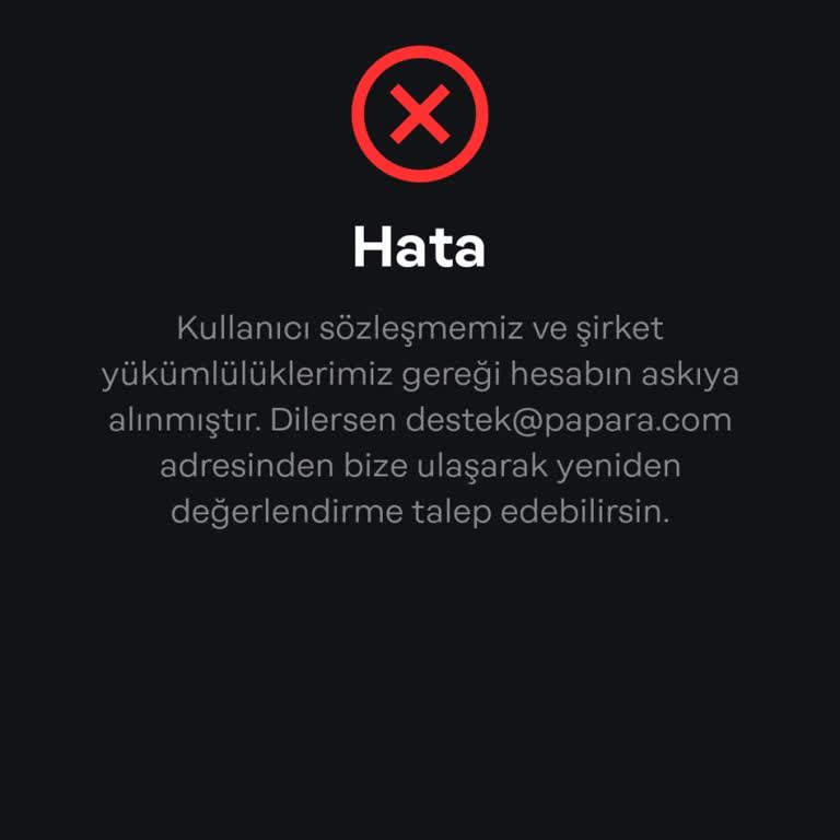 Papara Hesabım Askıya Alındı: Bilgilendirme Ve İade Bekliyorum!