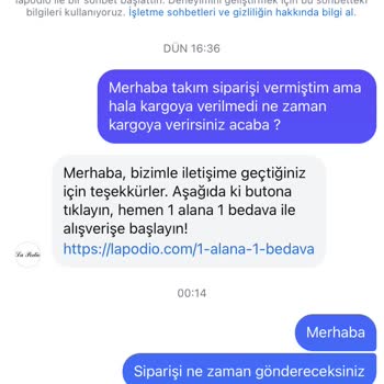 Lapodio'dan Alışverişte Hayal Kırıklığı ve İletişim Sorunları
