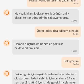 Eksik Ürün ve Yetersiz Müşteri Hizmeti