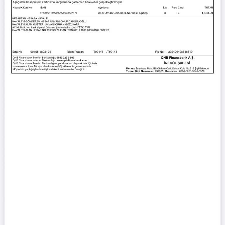 Kapatılan Sayfa ve Teslim Edilmeyen Siparişler