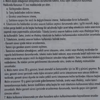 Garanti Kapsamında Olmayan Tamir Ücreti Şoku