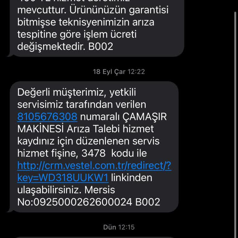 Vestel Servisinin Çamaşır Makinesi Tamirindeki Gecikmesi