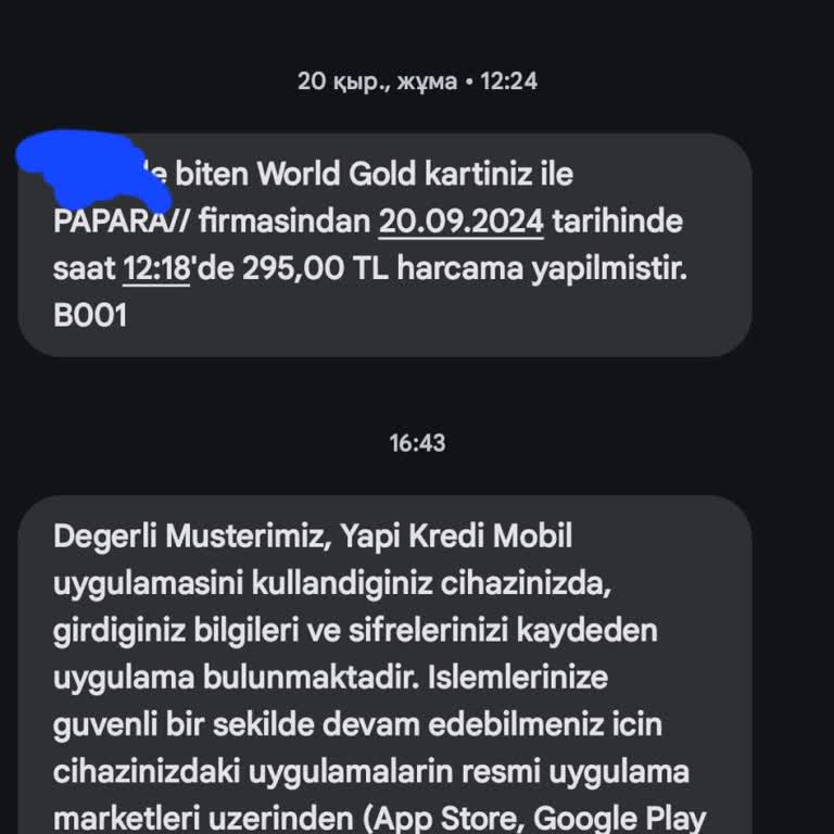 Yapı Kredi'nin Tehditvari SMS'leri ve Cihaz Güvenliği Sorunu