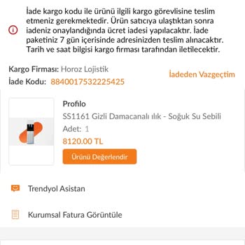 Trendyol'dan Alınan Kusurlu Ürün ve İade Sürecindeki Sorunlar