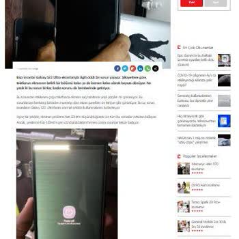 Samsung S22 Ultra Ekran Sorunu ve Servis Süreci