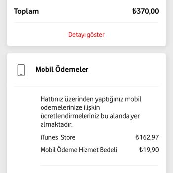 Vodafone Yanlış Yansıtılan Mobil Ödeme Ücretleri Ve Çözülmeyen Müşteri Hizmetleri Sorunu