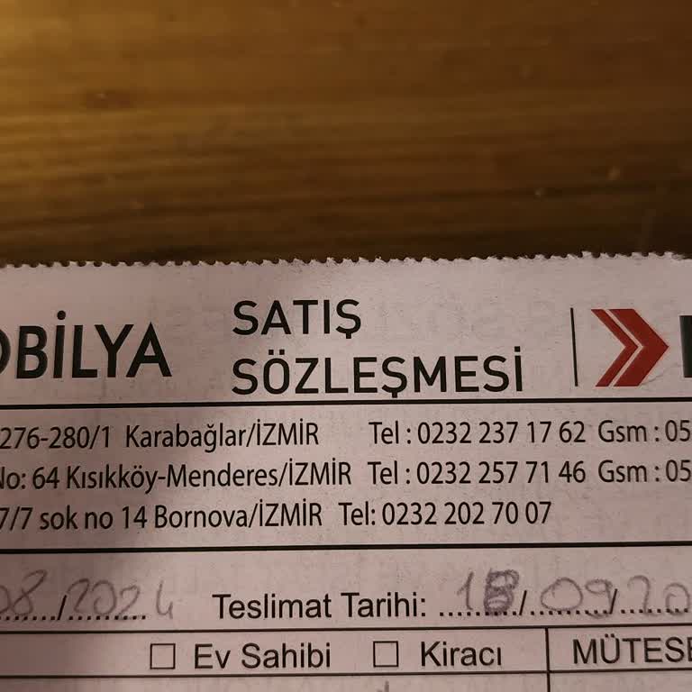 Kilim Mobilya'dan Teslimat Sorunu ve Müşteri Mağduriyeti