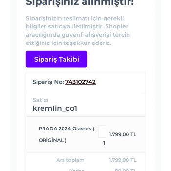 Defolu Prada gözlük ve yetersiz satış sonrası destek