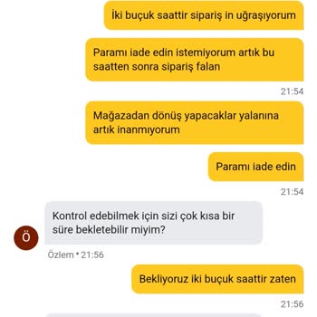 Teslim Edilmeyen Sipariş ve İade Sorunu