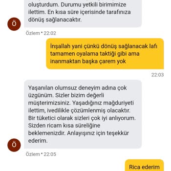 Teslim Edilmeyen Sipariş ve İade Sorunu