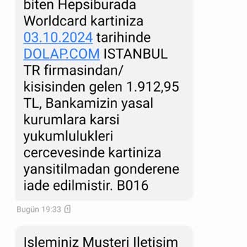 Dolap Uygulamasında Para İadesi Sorunu