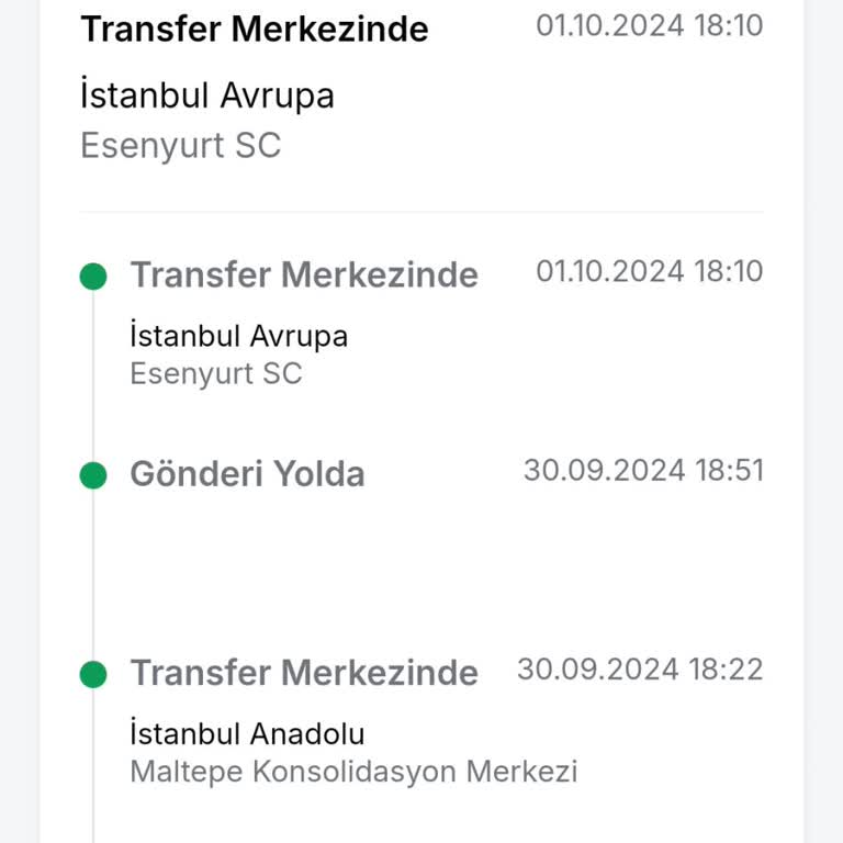 Trendyol Express Kargo Gecikmesi: Esenyurt SC'de Takılan Gönderi