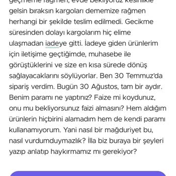 Madame Coco'dan Paramı Geri Alamıyorum!