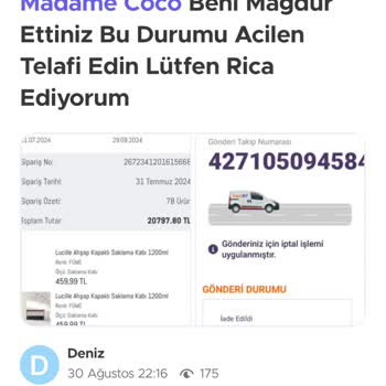 Madame Coco'dan Paramı Geri Alamıyorum!