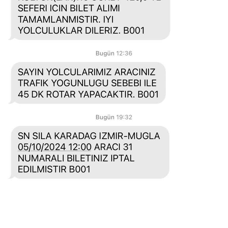 Uludağ Turizm ile Yaşanan Rötar ve İletişim Sorunu