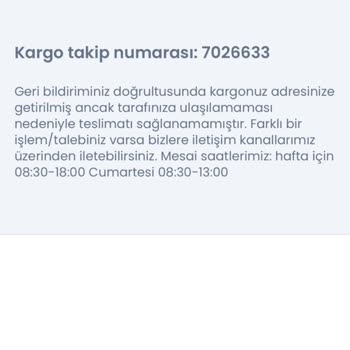 Aras Kargo'nun Yanlış Adres ve Teslimat Sorunu