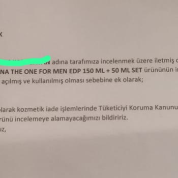 Dolce Gabbana parfümde kalıcılık sorunu ve müşteri hizmetleri hayal kırıklığı