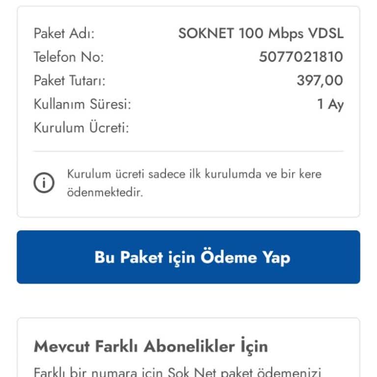 Kurulum Bedeli ve İnternet Kesintisi Sorunu