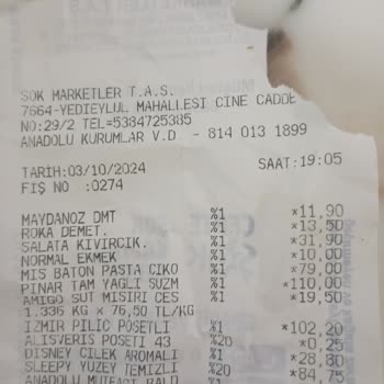 Şok Market'ten Aldığım Pasta Eksik Çıktı!