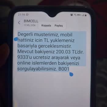 Bimcell'de Anlamsız Bakiye Kaybı
