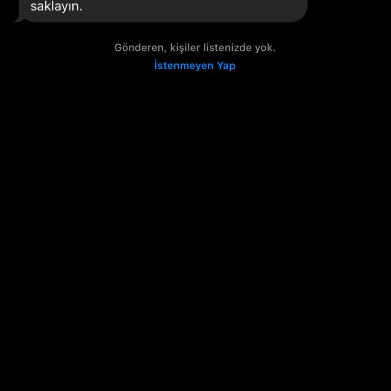 Bilinmeyen Finansal Mesaj Hakkında Acil İnceleme Talebi