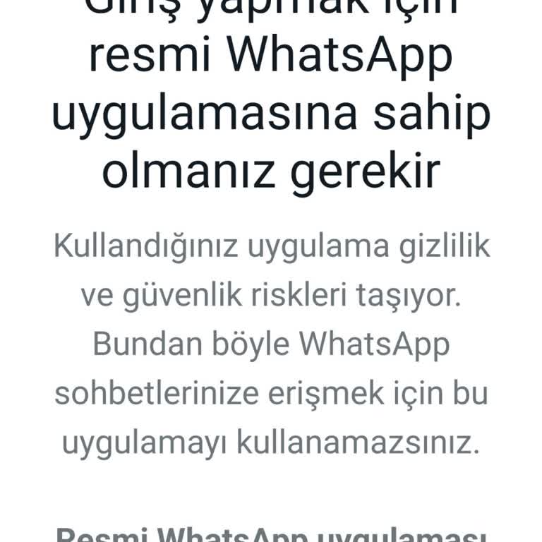 WhatsApp Hesap Silme Ve Yükleme Sorunu