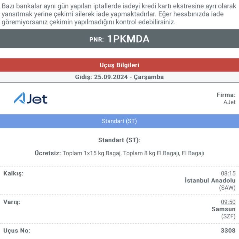 Uçak Bileti İadesinde Gecikme Sorunu