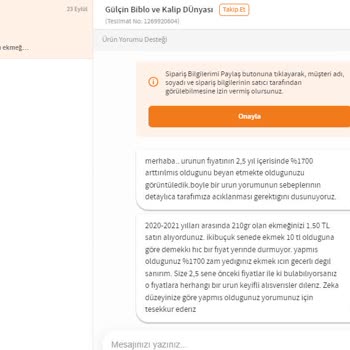 Ürün Fiyatında %1700 Artış ve Hakaret İçeren Yanıt