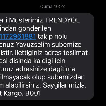 Trendyol ve Kargo Teslimat Sorunu
