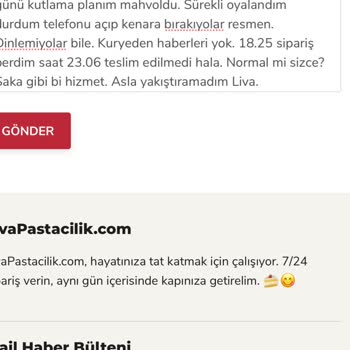 Doğum Günü Planım Teslimat Gecikmesiyle Mahvoldu