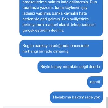 Geciken Para İadesi ve Yanıltıcı Bilgilendirme