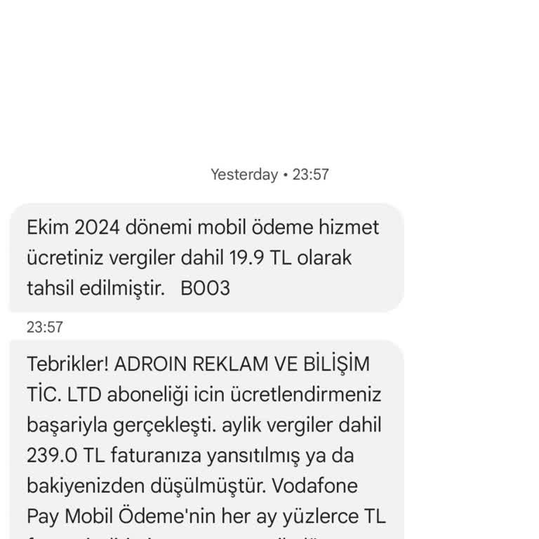 Hızlı Abonelik ve Haksız Ücret Tahsilatı Sorunu