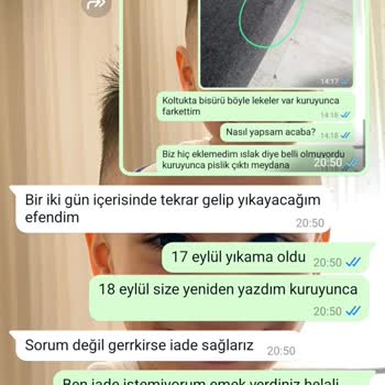 Koltuk Yıkama Hizmetinde Hayal Kırıklığı