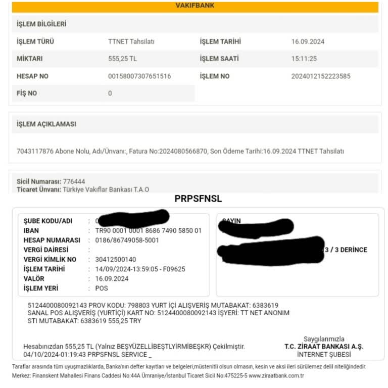 Çifte Fatura Ödemesi ve Çözülmeyen Sorun