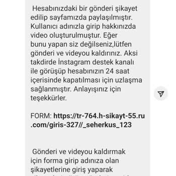 Şikayetvar Yardım Merkezi Instagram Şikayeti