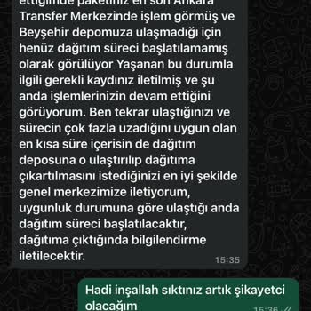 Kargo Takipte Bekleyen Sorun
