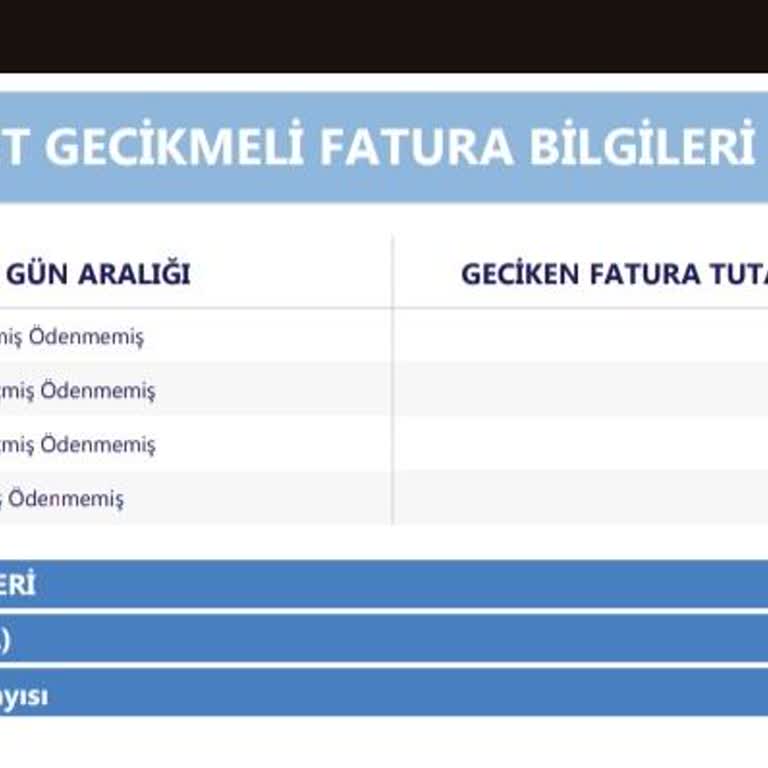 Kredi Notumu Düşüren Hatalı Fatura Bildirimi