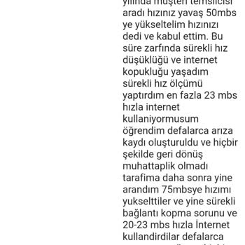 İnternet Hızı ve Hizmet Kalitesi Sorunu