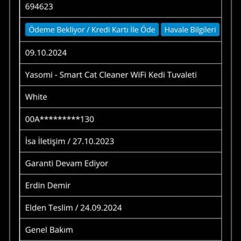Yasomi Akıllı Kedi Tuvaleti ve Delta Teknik Servis: Garanti Kapsamında Mağduriyet