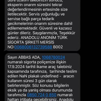 Anadolu Sigorta'nın Hasar Sürecinde Tıkanıklık