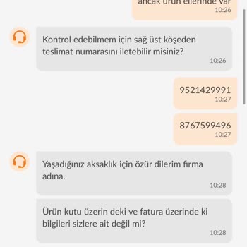 Yanlış Ürün Teslimatı ve Müşteri Hizmetleri Sorunu