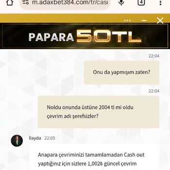 Adaxbet'te Çekim İşlemi Sorunu ve Yanıtsız Destek