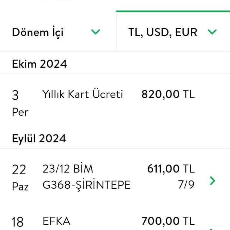 Haksız Kart Aidatı İadesi Talebi