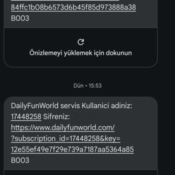 Vodafone'dan Bilgim Dışında Gelen Kodlar ve Fatura Şoku